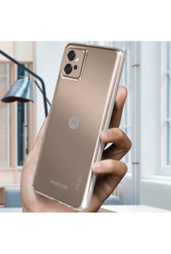Cover per Motorola Moto G32 silicone resistente ultra brillante e sottile MOFI serie Ming - trasparente