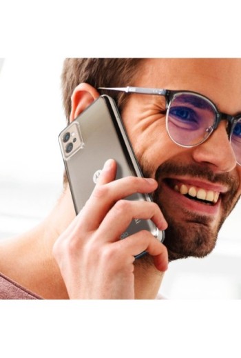 Cover per Motorola Moto G32 silicone resistente ultra brillante e sottile MOFI serie Ming - trasparente