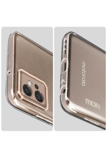 Cover per Motorola Moto G32 silicone resistente ultra brillante e sottile MOFI serie Ming - trasparente