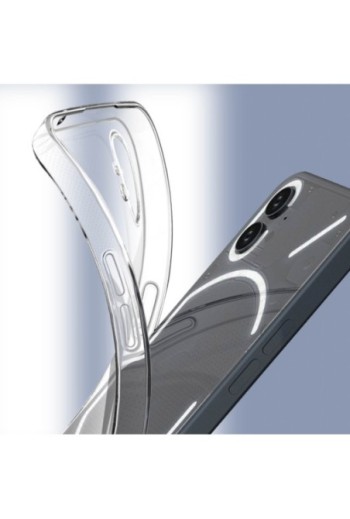 Cover per Nothing Phone 1 in silicone morbido Imak - trasparente