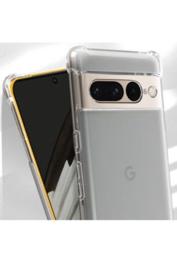 Cover Anti-urto per Google Pixel 7 Pro Gel di Silicone con Angoli Bumper - Trasparente