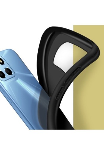 Cover in Gel di Silicone per Honor 70 Lite X8 5G / X6 Flessibile e Ultra-sottile - Nera