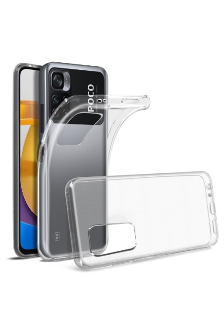 Cover in Gel di Silicone per Xiaomi Poco M4 Pro 5G / Redmi Note 11S 5G Extra-sottile 0 3 mm Second Skin - Trasparente