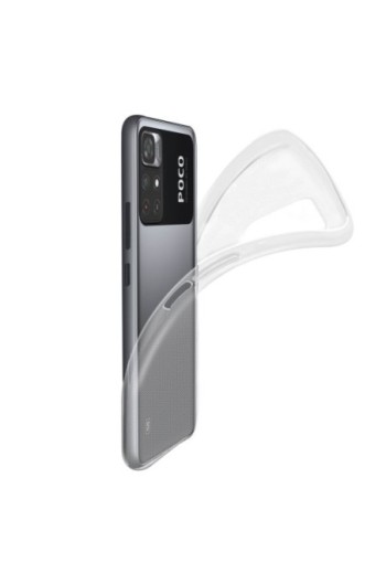 Cover in Gel di Silicone per Xiaomi Poco M4 Pro 5G / Redmi Note 11S 5G Extra-sottile 0 3 mm Second Skin - Trasparente