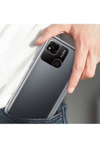 Cover in Gel di Silicone per Xiaomi Redmi 10A Extra-sottile 0 3 mm Second Skin - Trasparente