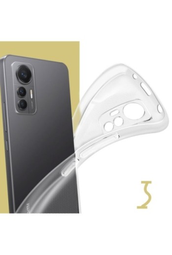 Cover in Gel di Silicone per Xiaomi 12 Lite Sottile e Resistente - Trasparente