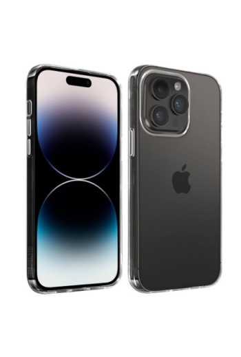 Cover in Gel di Silicone per iPhone 14 Pro Max Extra-sottile 0 3 mm Second Skin - Trasparente