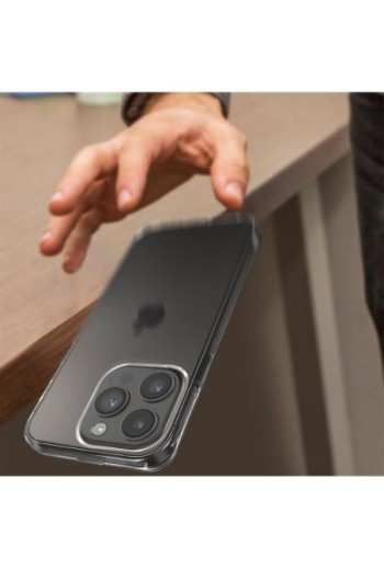 Cover in Gel di Silicone per iPhone 14 Pro Max Extra-sottile 0 3 mm Second Skin - Trasparente