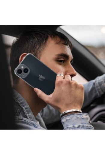 Cover Anti-urto per iPhone 14 Gel di Silicone con Angoli Bumper - Trasparente