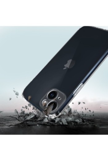 Cover Anti-urto per iPhone 14 Gel di Silicone con Angoli Bumper - Trasparente