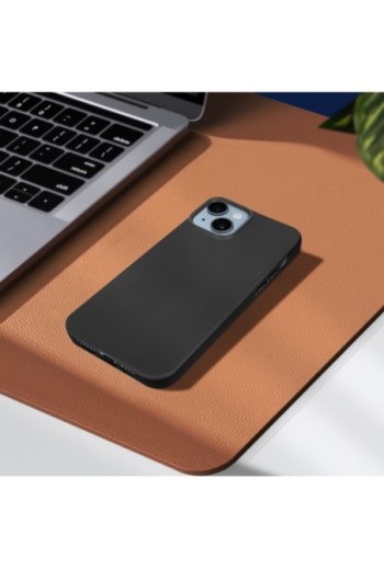 Cover per iPhone 14 Plus in Gel di Silicone Opaca Antiscivolo - Nera