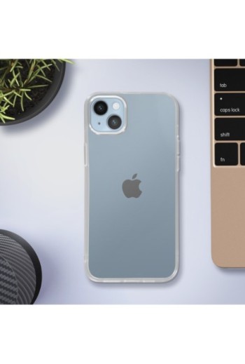 Cover in Gel di Silicone per iPhone 14 Plus Sottile e Resistente - Trasparente