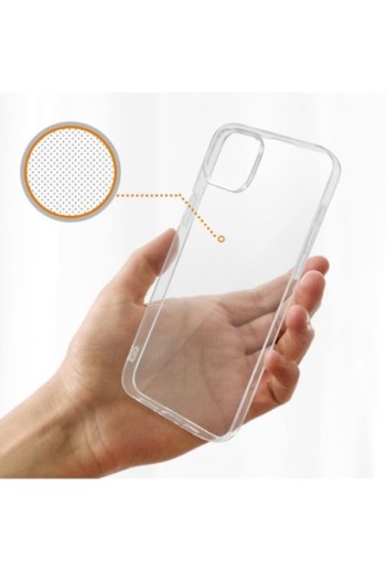 Cover in Gel di Silicone per iPhone 14 Sottile e Resistente - Trasparente