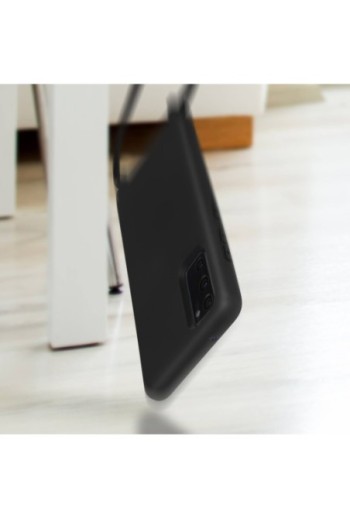 Cover Semirigida per Samsung Galaxy S20 FE con Cordino e Interno Soft-touch - Nera
