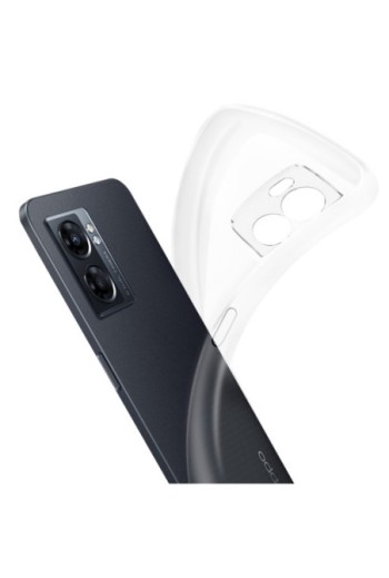 Cover in Gel di Silicone Oppo A77 / A57 / Realme Narzo 50 5G Sottile e Resistente - Trasparente