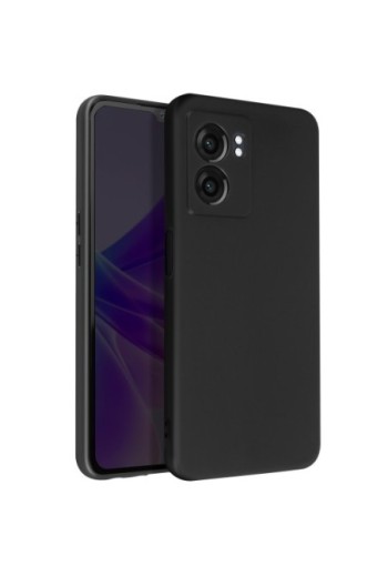 Cover in Gel di Silicone per Oppo A77 / A57 / Realme Narzo 50 5G Flessibile e Ultra-sottile - Nera