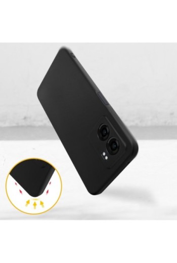 Cover in Gel di Silicone per Oppo A77 / A57 / Realme Narzo 50 5G Flessibile e Ultra-sottile - Nera
