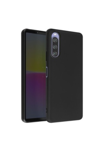 Cover in Gel di Silicone per Sony Xperia 10 IV Flessibile e Ultra-sottile - Nera