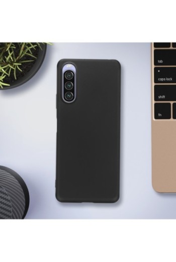 Cover in Gel di Silicone per Sony Xperia 10 IV Flessibile e Ultra-sottile - Nera