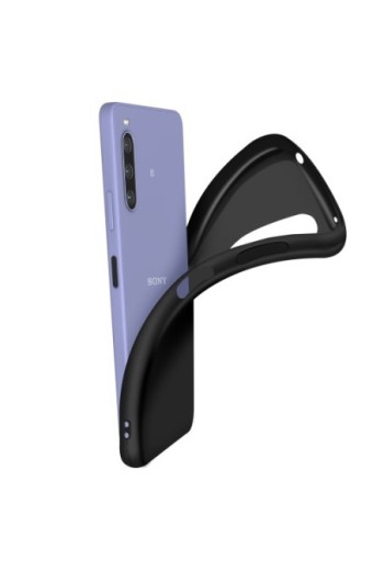 Cover in Gel di Silicone per Sony Xperia 10 IV Flessibile e Ultra-sottile - Nera
