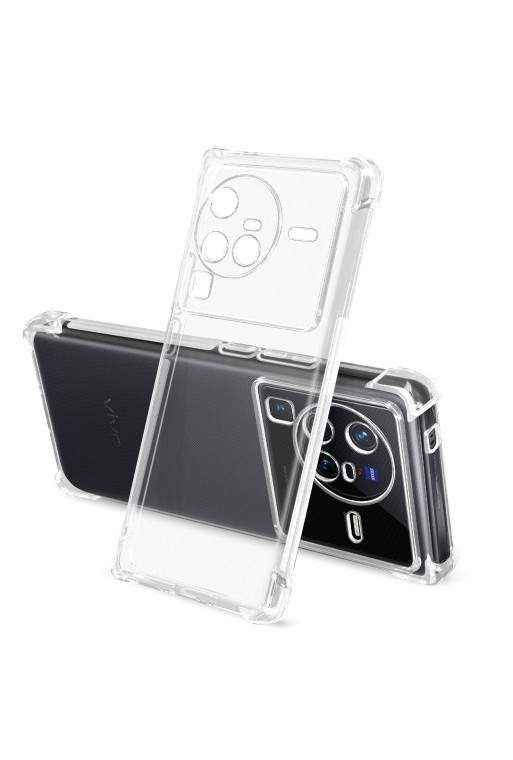Cover in Gel di Silicone Vivo X80 Pro Sottile e Resistente - Trasparente