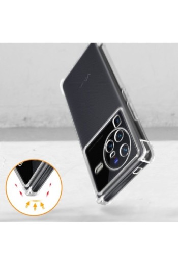 Cover in Gel di Silicone Vivo X80 Pro Sottile e Resistente - Trasparente