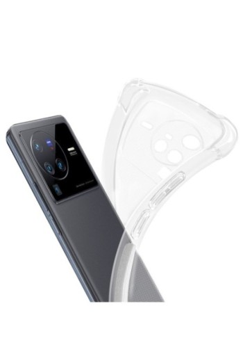 Cover in Gel di Silicone Vivo X80 Pro Sottile e Resistente - Trasparente