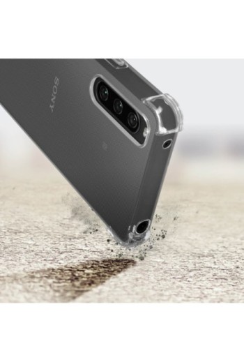Cover Anti-urto per Sony Xperia 10 IV Gel di Silicone con Angoli Bumper - Trasparente