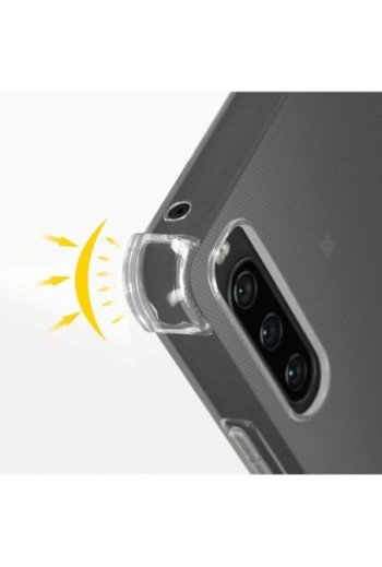 Cover Anti-urto per Sony Xperia 10 IV Gel di Silicone con Angoli Bumper - Trasparente