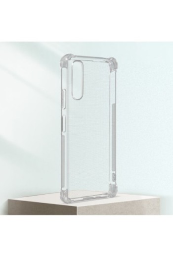 Cover Anti-urto per Sony Xperia 10 IV Gel di Silicone con Angoli Bumper - Trasparente