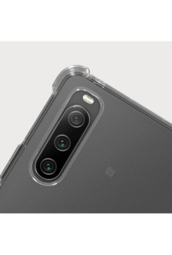 Cover Anti-urto per Sony Xperia 10 IV Gel di Silicone con Angoli Bumper - Trasparente