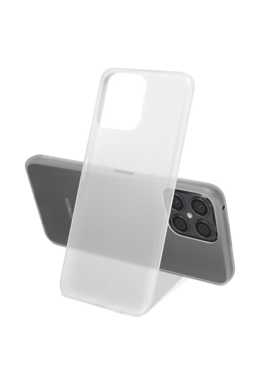 Cover in Gel di Silicone Honor X8 Flessibile e Resistente - Semi-trasparente