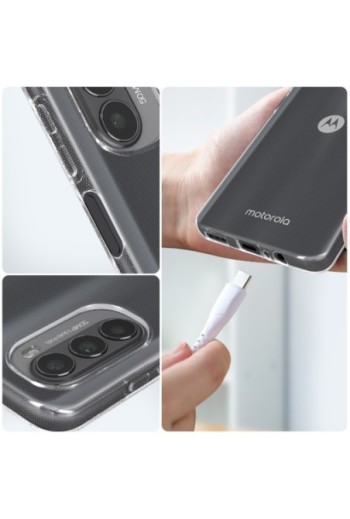 Cover in Gel di Silicone Motorola Moto G52 / G82 Sottile e Resistente - Trasparente