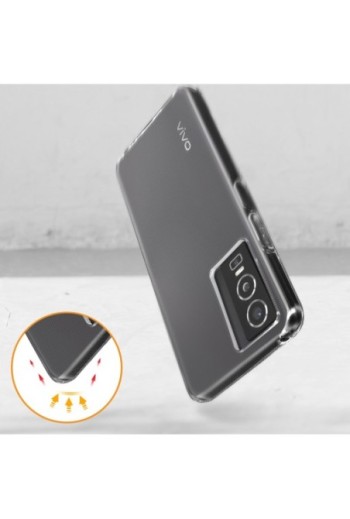 Cover in Gel di Silicone Vivo Y76 5G Sottile e Resistente - Trasparente