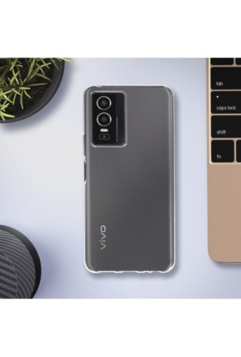 Cover in Gel di Silicone Vivo Y76 5G Sottile e Resistente - Trasparente
