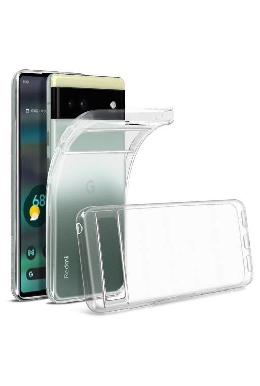 Cover in Gel di Silicone per Google Pixel 6a Extra-sottile 0 3 mm Second Skin - Trasparente