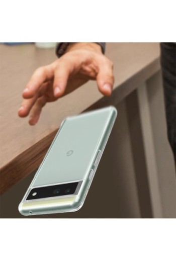 Cover in Gel di Silicone per Google Pixel 6a Extra-sottile 0 3 mm Second Skin - Trasparente