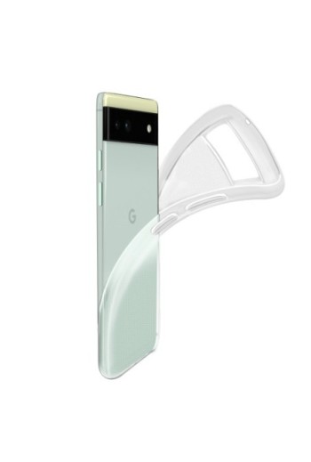 Cover in Gel di Silicone per Google Pixel 6a Extra-sottile 0 3 mm Second Skin - Trasparente