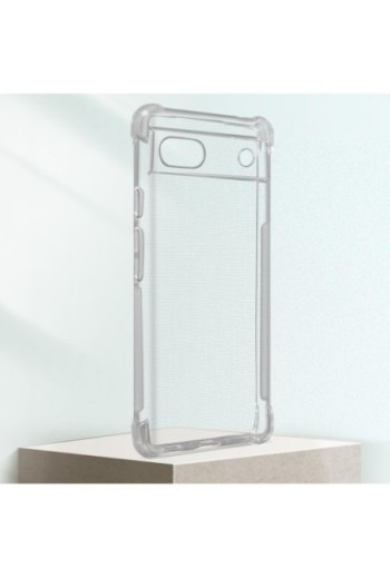 Cover Anti-urto per Google Pixel 6a gel di Silicone con Angoli Bumper - Trasparente