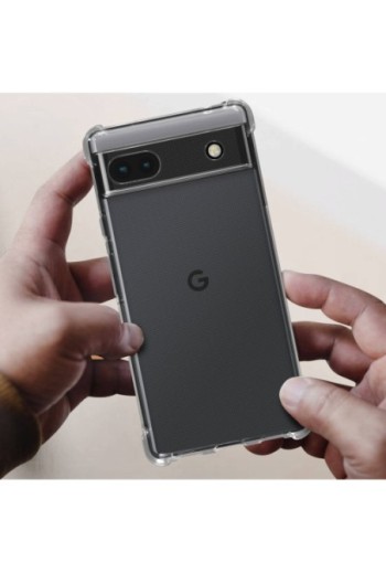 Cover Anti-urto per Google Pixel 6a gel di Silicone con Angoli Bumper - Trasparente