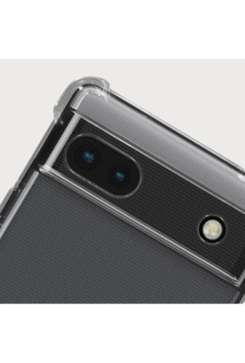 Cover Anti-urto per Google Pixel 6a gel di Silicone con Angoli Bumper - Trasparente