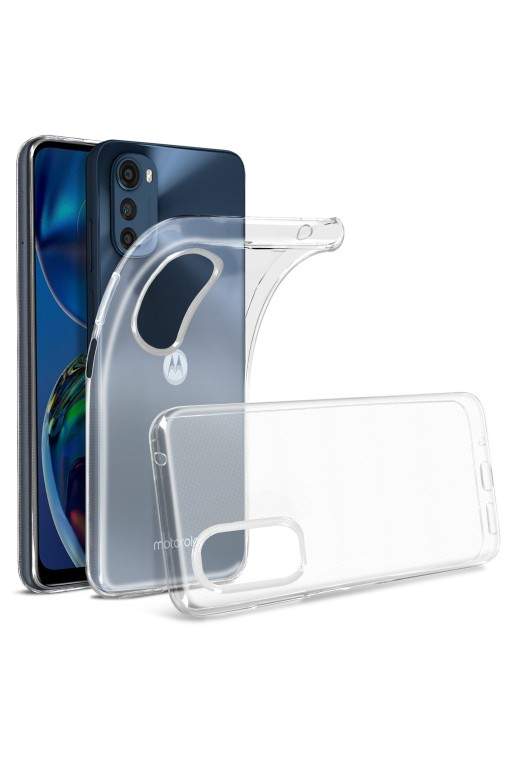 Cover in Gel di Silicone per Motorola Moto E32 Extra-sottile 0 3 mm Second Skin - Trasparente