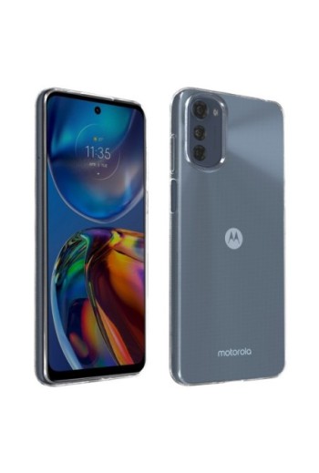 Cover in Gel di Silicone per Motorola Moto E32 Extra-sottile 0 3 mm Second Skin - Trasparente