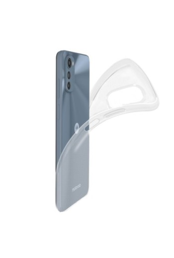 Cover in Gel di Silicone per Motorola Moto E32 Extra-sottile 0 3 mm Second Skin - Trasparente
