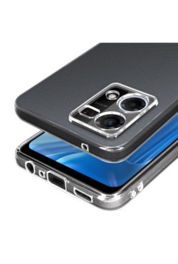 Cover in Gel di Silicone Oppo Reno 7 Sottile e Resistente - Trasparente