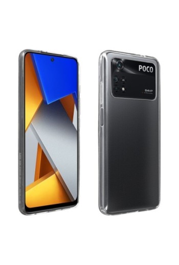 Cover in Gel di Silicone per Xiaomi Poco M4 Pro 4G Extra-sottile 0 3 mm Second Skin - Trasparente