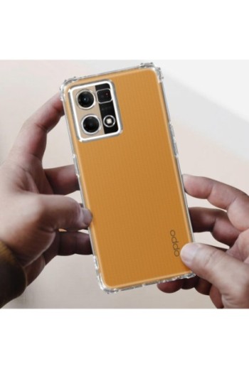 Cover Anti-urto per Oppo Reno 7 - Trasparente
