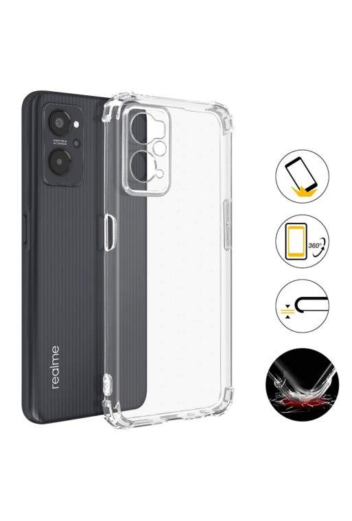 Cover Anti-urto per Realme 9i Oppo A76 / A96 - Trasparente