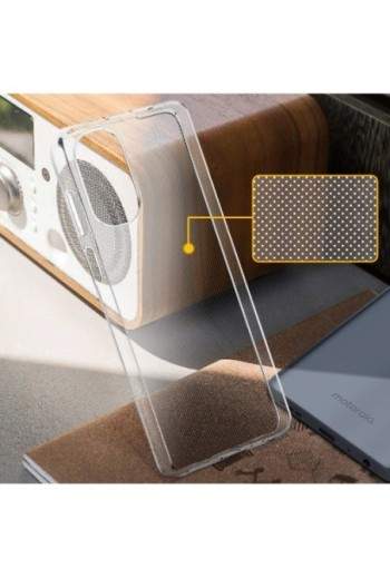 Cover protettiva per Motorola Moto G62 5G in silicone flessibile ultra-sottile e trasparente