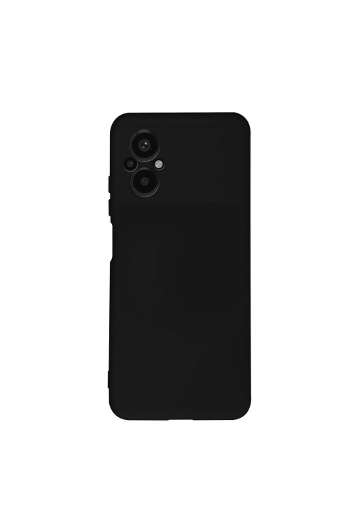 Cover per Xiaomi Poco M5 in Silicone Semi-rigido Soft-touch - nera